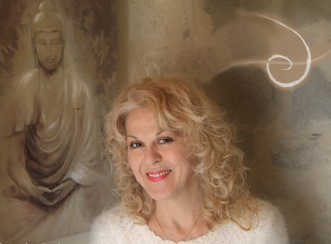 darshana con simbolo eos e buddha