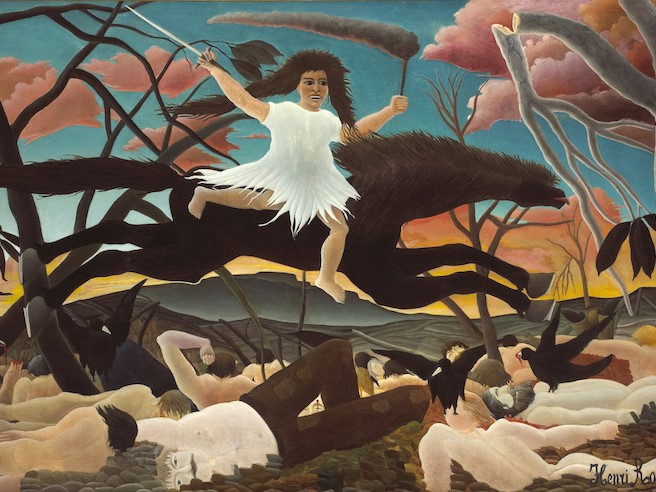 Particolare da H. Rousseau, La Guerra, 1894, Parigi, Musée d'Orsay